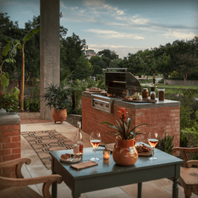 Cellars is a Culinary Destination outdoor grilling area with spacious seating